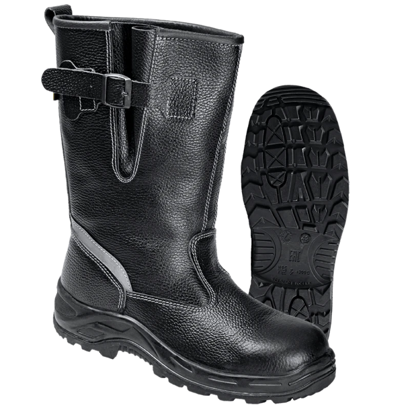 Сапоги TURBO с КП, хромовые ПУ/нитрил (Сап. 085)