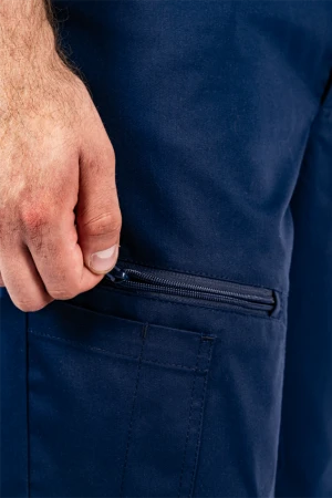 Костюм мужской ДЮРАБЛ от механических воздействий и ОПЗ (куртка, брюки), синий Кос 834