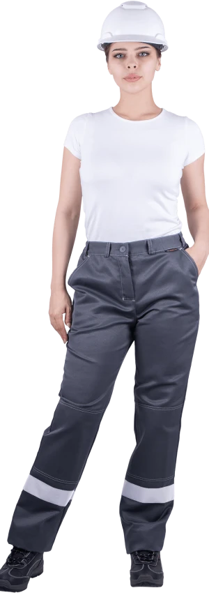 Костюм РОУД летний, серый-красный, женский (Куртка+брюки) Кос 790