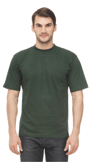 Футболка короткий рукав 160 г/м2, зеленая Бел 006.06