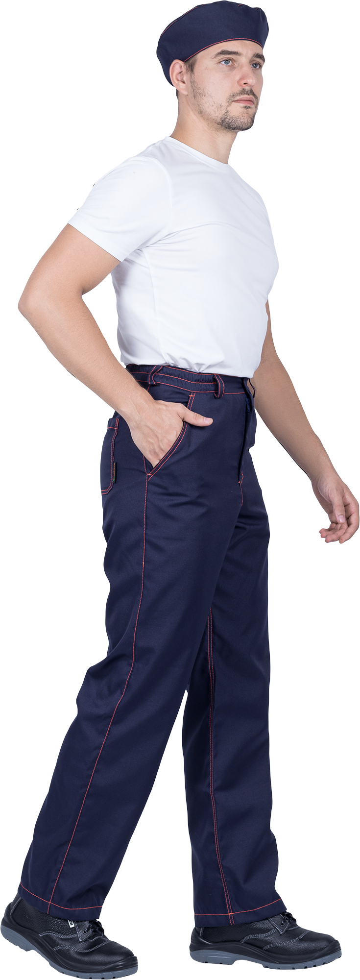 Костюм мужской ХИМОС (куртка, брюки, берет) от растворов кислот и щелочей, механических воздействий