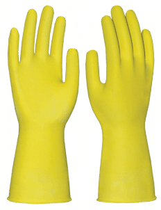 Перчатки ХОЗЯЙСТВЕННЫЕ, латекс, без подложки, 0.36/300мм Пер 125