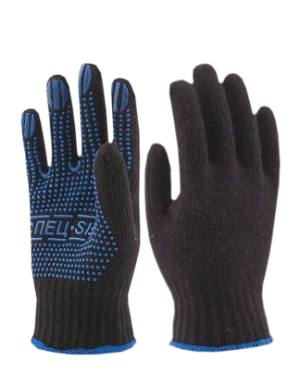 Перчатки трикотажные с ПВХ СПЕЦ-SB® черный, (Пер 011)